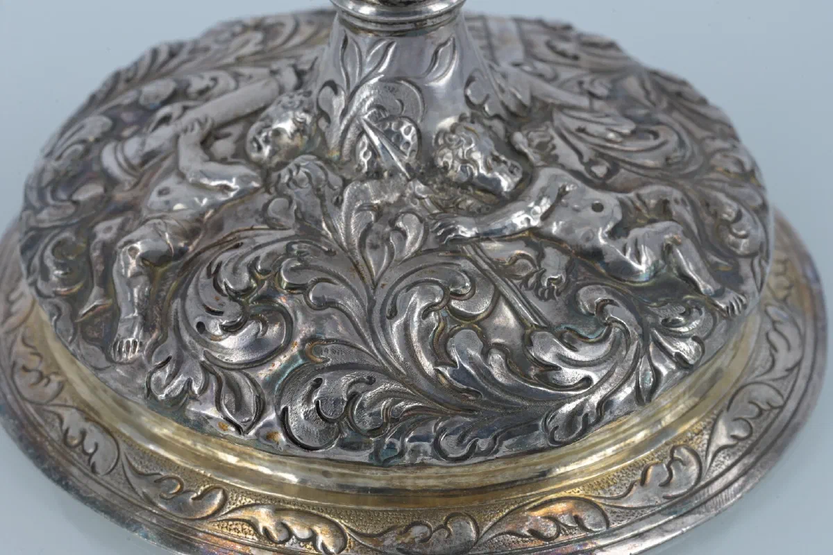 Quattro calici — dalla patina alla lucidatura — Prima
