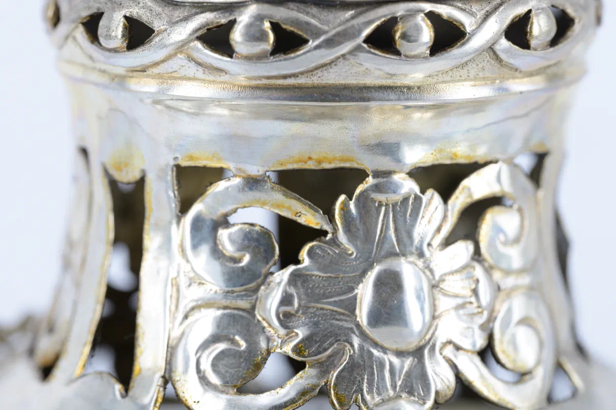 Argenteria sacra — restauro di un turibolo — Prima